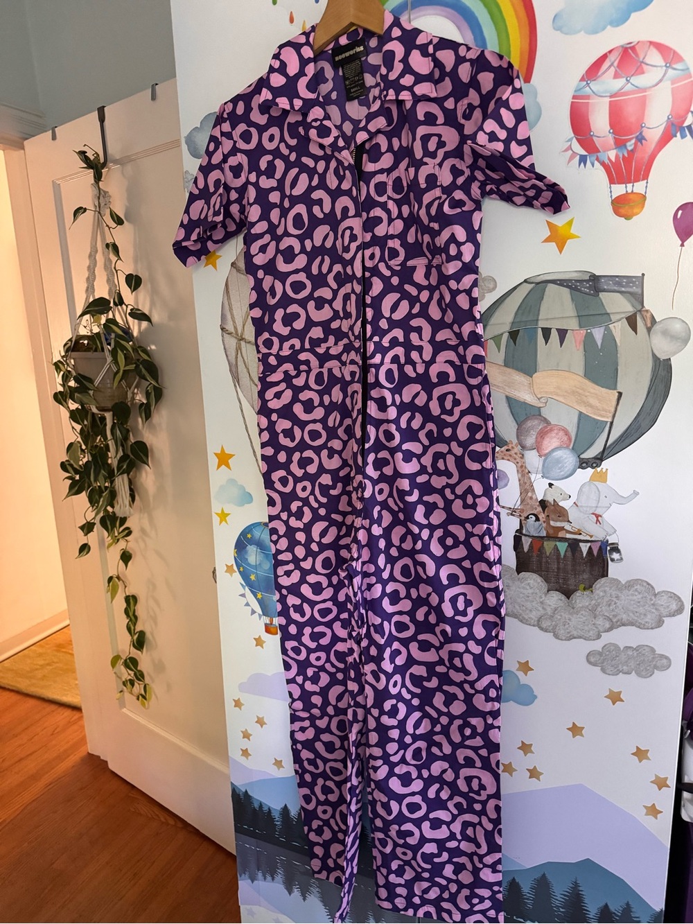 Nooworks cheetah spot coveralls small